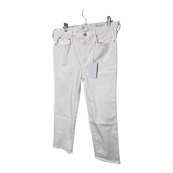 NWT Edwin Bree Cropped Optic white ankle jeans size 33 - Picture 6 of 14